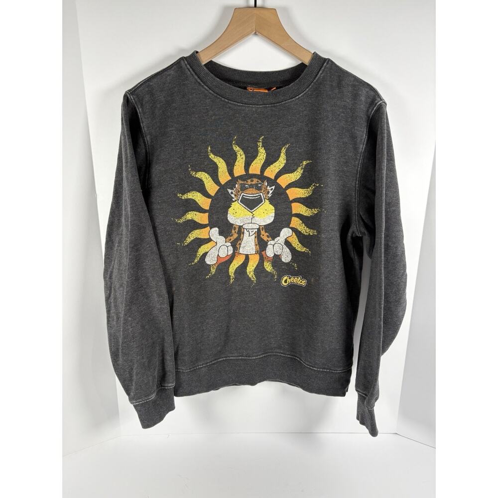 Cheetos Chester Cheetah Sun Graphic Crewneck Sweatshirt Youth Small